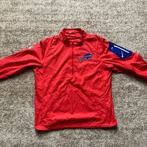 Go Bills!   Super lightweight 1/4 zip for the Bills fan you love!   Size L